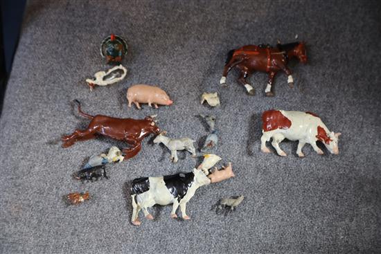 A quantity of Britains farm animals